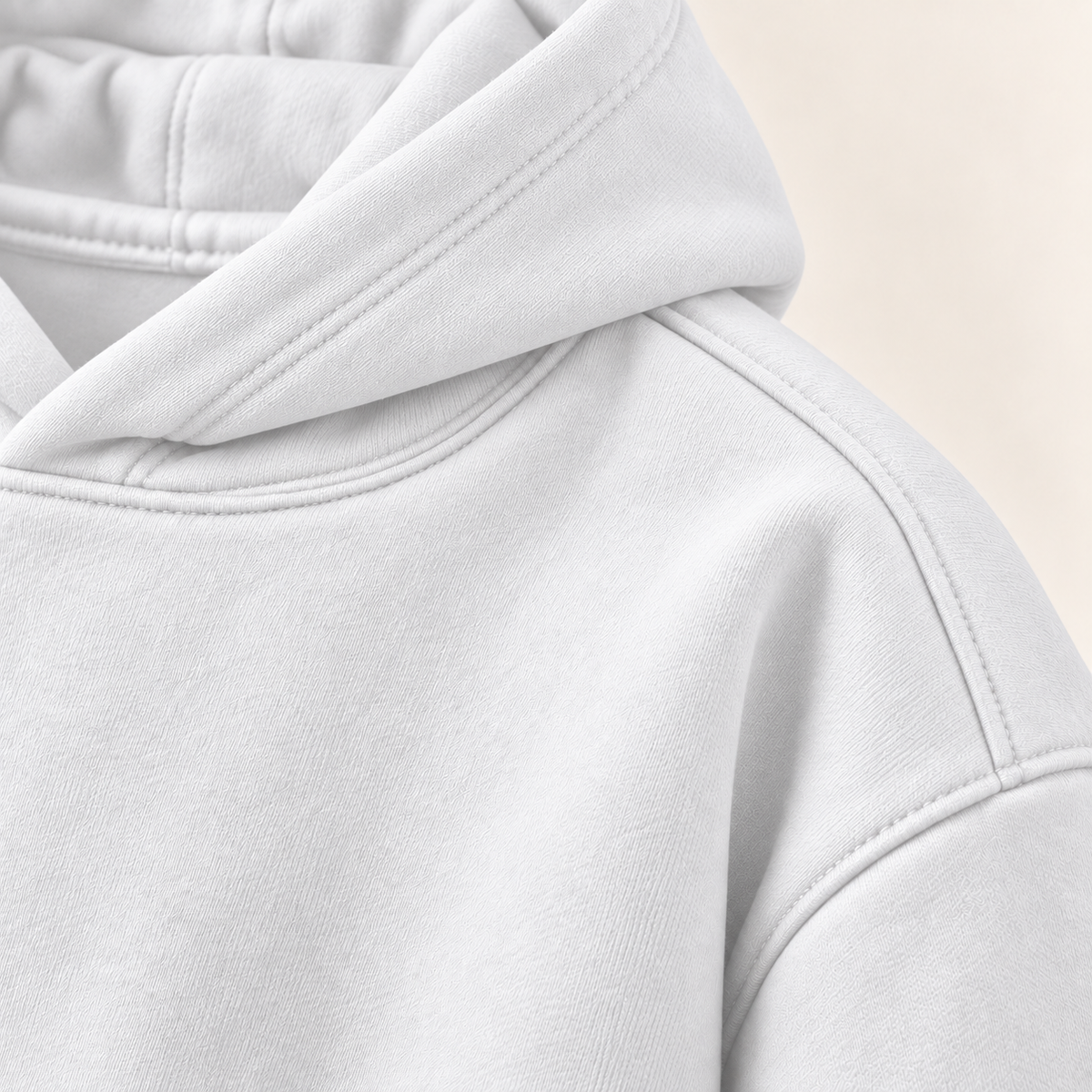 Morocco Hoodie White - hood detail