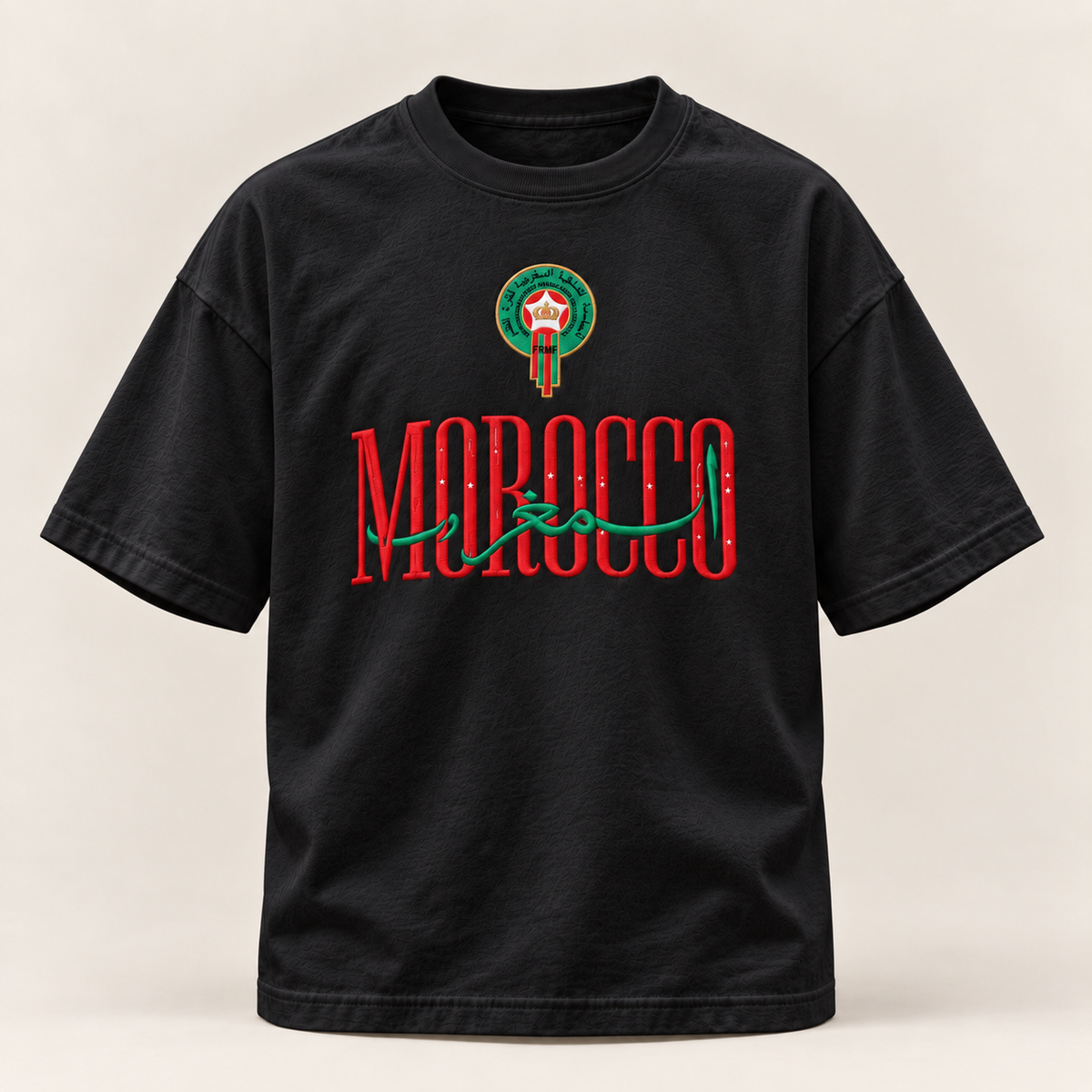 Morocco Heritage T-Shirt Black - front