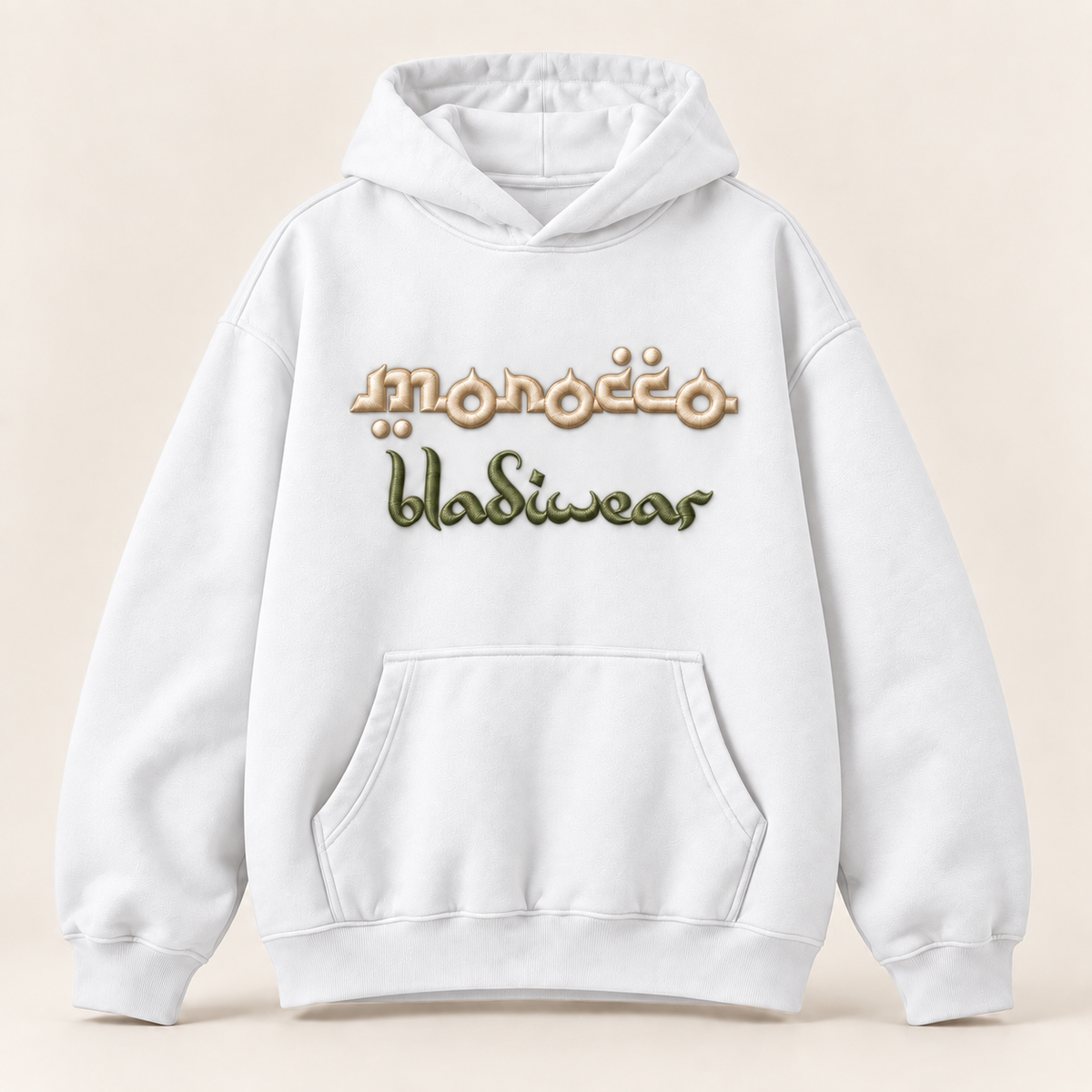 Morocco Hoodie White - front